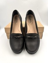 Clarks Shoes Womens 8 M Ashland Ballot Loafers Black Leather Casual 2614... - $517.86 MXN