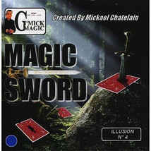 Magic Sword Card (Blue ) by Mickael Chatelain - Trick - £22.90 GBP