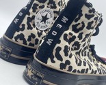 Converse Chuck 70 Leopard Print Custom “MEOW” Size 3 - £55.78 GBP