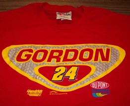 Retro Jeff Gordon #24 Nascar Red Dupont T-SHIRT Medium - £12.78 GBP
