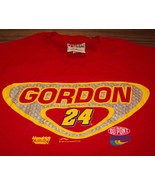 RETRO JEFF GORDON #24 NASCAR RED DUPONT T-SHIRT MEDIUM - £12.20 GBP