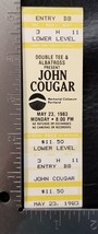 John Cougar Mellencamp - Vintage May 23, 1983 Unused Whole Concert Ticket - £11.79 GBP