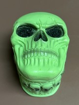 Glow in the Dark Skull Storage Box: Skeleton Trinket Container Ashtray Sealed - £16.34 GBP