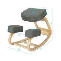Ergonomic Kneeling Chair Rocking Office Desk Stool Upright Posture-Gray ... - $2,616.57 MXN