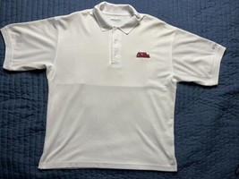 Columbia Omni Shade Ole Miss Mississippi Rebels Polo Men’s Large White - £11.73 GBP