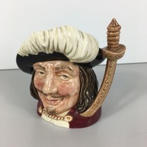 Porthos 3 Musketeers Toby Mug Royal Doulton Character Face Jug 1955 Small 4.25&quot; - £11.67 GBP