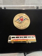 New 2000 Disney Cruise Line DCL Logo &amp; Bus Pin Set - £22.04 GBP