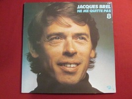 JACQUES BREL NE ME QUITTE PAS 8 1979 REISSUE GATEFOLD LP CHANSON BARCLAY... - £29.37 GBP