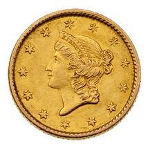 1853 Gold Liberty in AU Condition! Great Early US gold Dollar - $1,181.46