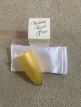 Judaica Jewish Gold Keepsake Breakable Groom's Chuppah Wedding Glass In ... - $39.60