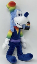 Just Play Disney Rainbow Collection 9&quot; Goofy Pride LGBTQ Plush Toy Figurine - $14.73