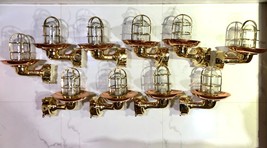 Outdoor Wall Mount Solid Bulkhead Sconce Light Fixture Brass Copper Shade 10 Pcs - $1,056.33