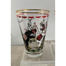 Vtg 1950s Set of 6 Libbey Glasses Day At the Circus Elephants Cocktail Gold Rim - £37.64 GBP