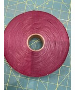 SASHEEN RIBBON  1  1/4&quot; wide 1200 plus Yards Burgundy New - $65.32 CAD