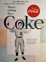 1956 Boys Life Scouts Ads COCA COLA There&#39;s Nothing Like A COKE! Artistic Card - $10.80