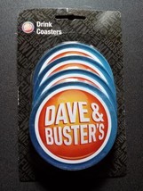 Dave &amp; Busters Drink Coasters 4 Per Pack - £10.05 GBP