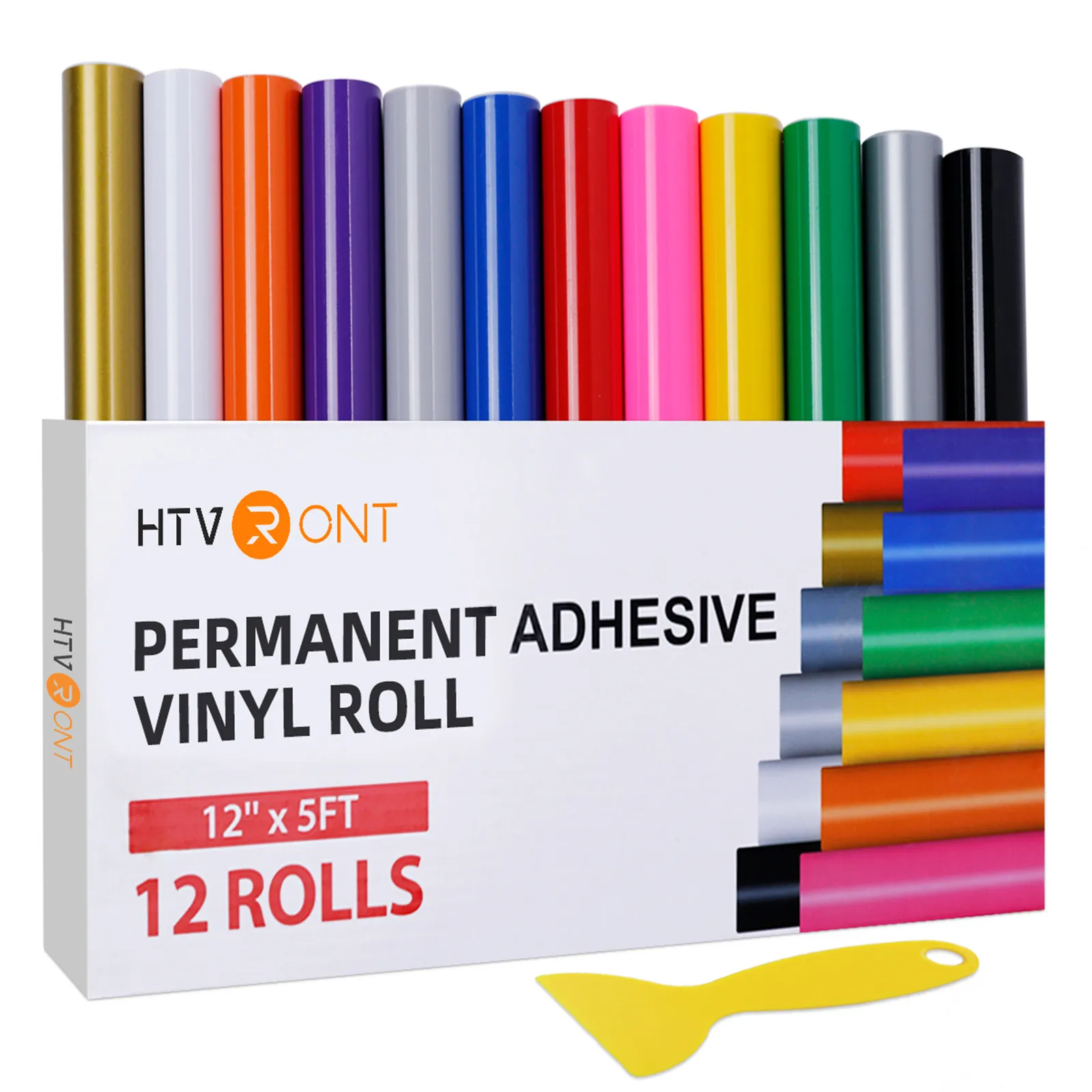 HTVRONT Multi-Color Permanent Adhesive Vinyl Rolls - $31.89