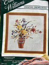 Elsa Williams Crewel Embroidery Kit Flower Bouquet Springfield Vase 00284 - $34.65