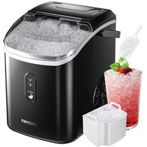 Nugget Ice Maker Countertop With Handle, Ready In 6 Mins, 34lbs/24H, Rem... - £250.12 GBP