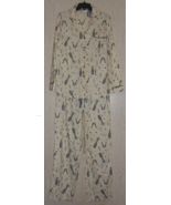 NWT WOMENS adonna IVORY HAPPY NEW YEAR SUPER SOFT FLANNEL PAJAMA SET   S... - €32,44 EUR