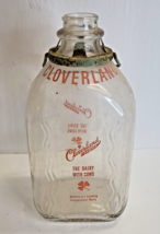 Vintage Gallon Milk Bottle Cloverland Farms Dairy Baltimore MD 10&quot; Glass... - £47.47 GBP
