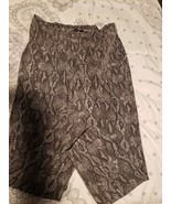 Isaac Mizrahi Live Women&#39;s Grey Snake Printed Leggings Size 8 ^ - $20.58 CAD