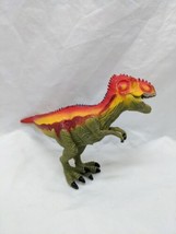 Tyrannosaurus T-Rex Dinosaur Toy Red Orange Yellow Green 7&quot; - £18.68 GBP