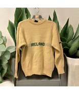 Vintage Blarney Castle Sweater Mens Size M Ivory Green Ireland Acrylic K... - €59,45 EUR