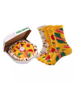 Anysox 5 pairs Multi-color Size 5-11 Fashion Socks With Pizza Happy Harajuku - £49.22 GBP
