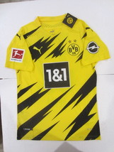 Erling Haaland Borussia Dortmund Match Slim Yellow Home Soccer Jersey 2020-2021 - £80.18 GBP