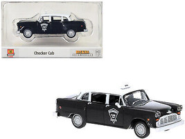 1974 Checker Cab Black White Tallahasse 1/87 HO Scale Model Car Brekina - £23.02 GBP