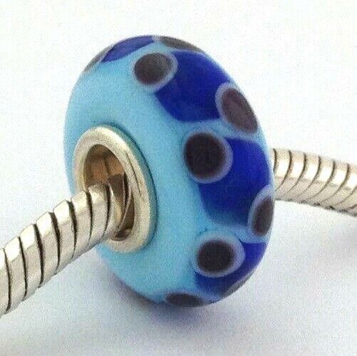 Primary image for Authentic Trollbeads OOAK Universal Unique (9) Murano Glass Bead Charm Fits All