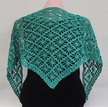 Lightweight, openwork, crochet shawl. GR-2 - $60.00