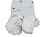 Nike Everyday Plus No Show Socks 6 Pack Mens Size 8-12 White Dri-Fit NEW - $26.99