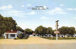 Park Motel US 62 180 285 Carlsbad New Mexico postcard - $6.93