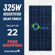22x Used GCL GCL-P6/72 325W 72 Cell 325 Watt Polycrystalline Solar Panel... - $2,860.00