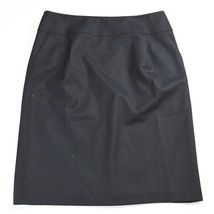 Talbots 8 Black Wool Pockets Knee Length Stretch Modest Womens Straight Skirt - £16.03 GBP