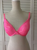 NEW ISSAC MIZRAHI Pink Perfect Coverage Lace Underwire Bra (36D) - Retail $42.00 - £11.67 GBP