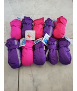 Large Lot Bulk 10 Pairs Girl&#39;s Waterproof Winter Snow Play Mittens - $808.93 MXN