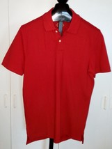 St. John&#39;s Bay Men&#39;s Ss Red Legacy Polo SHIRT-M-NWOT-100% COTTON-SOFT/COMFY - £6.12 GBP