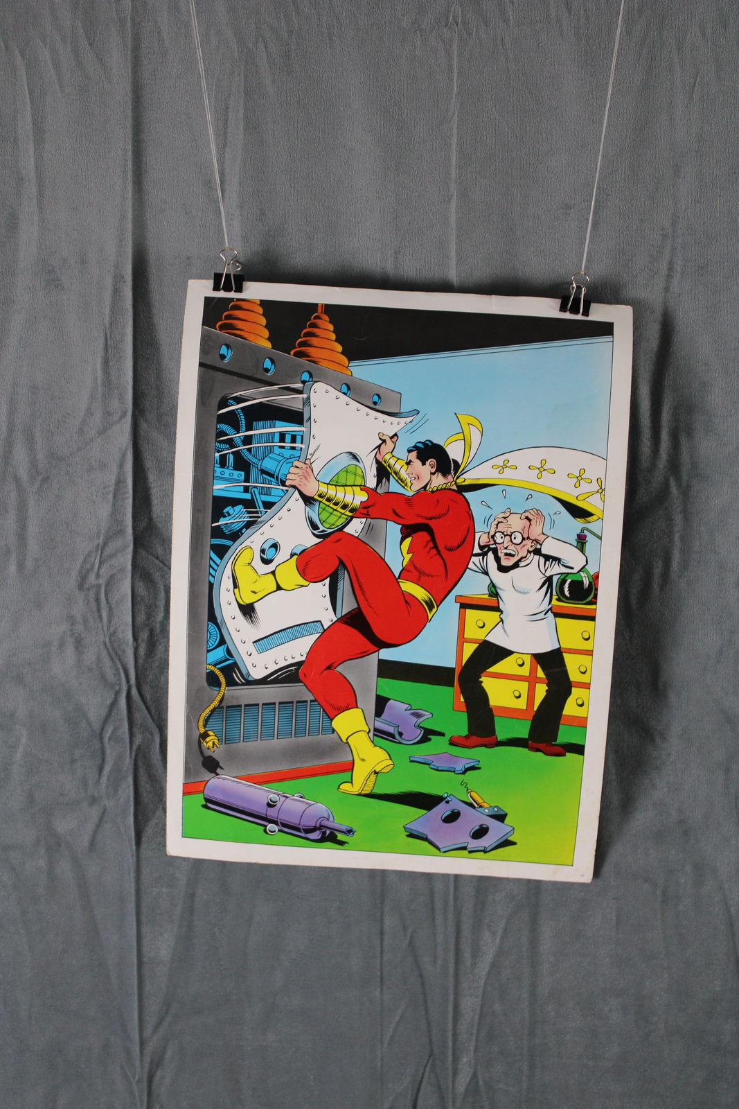 Vintage DC Poster - Captain Marvel and Sivana 1978 DC Poster Book - Paper Poster - $35.00