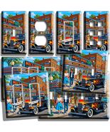 RETRO 50'S TOWN DINER HOT ROD CAR LIGHT SWITCH OUTLET WALL PLATE AMERICA... - $9.99+