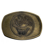 Vintage Western Belt Buckle Circle The Wagon Cowboy Rustic Pioneers Sign... - $21.17 CAD