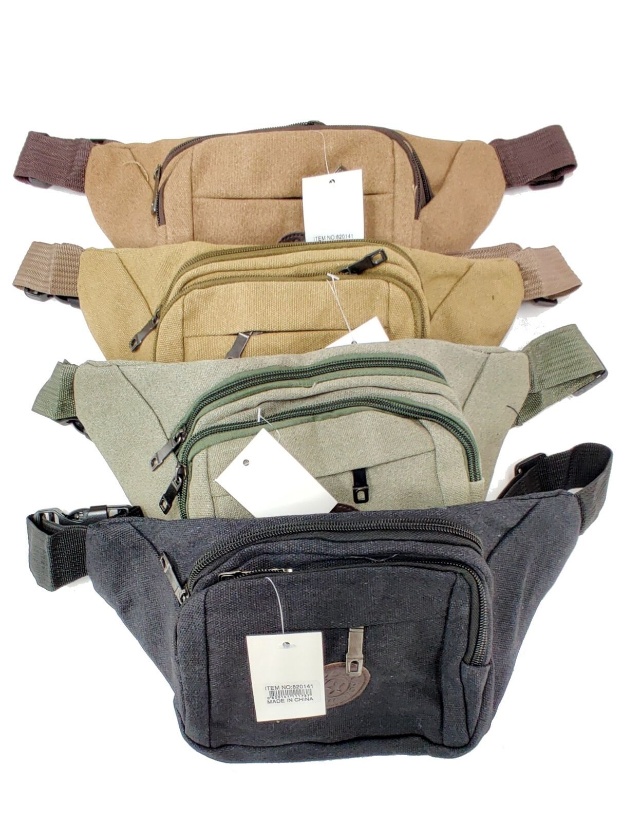 Cargo Cross Body Shoulder Sling Fanny Pack  Day School  Multi Zip Travel... - $11.99