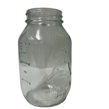 Moms Mason Qt Canning Jar Clear Glass Columbus Ohio Measurements No 764 ... - $10.24