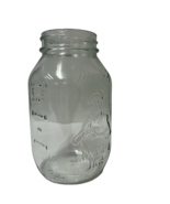 Moms Mason Qt Canning Jar Clear Glass Columbus Ohio Measurements No 764 ... - £8.01 GBP