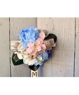 Pastel Hydrangeas Cemetery Cross, Pastel Memorial Flowers for Mom - $26.00