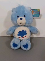 Vintage Grumpy Bear Plush Care Bears Blue Cloud Sad Mad Lovey Doll 2002 - £25.65 GBP