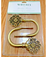 Vintage Waverly Garden Room Drapery Holdback Scarf-hook Set Hardware [e-01] - $183.98 MXN