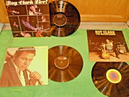 12&quot; Vinyl Lot LP&#39;s Roy Clark Live, The Entertainer, Yesterday When I Was Young - £16.03 GBP